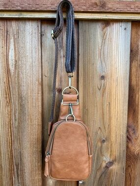 Anthropologie LibertyCrossbody Sling Bag - Tan